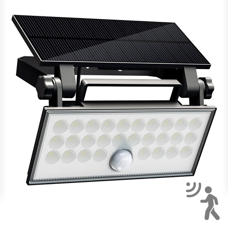 Top Light - LED Solar wall floodlight with sensor HELEON PRO LED/8W/3,7V IP65 4000K 2600 mAh