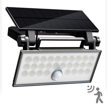 Top Light - LED Solar wall floodlight with sensor HELEON PRO LED/8W/3,7V IP65 4000K