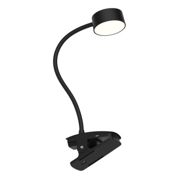 Top Light - LED Touch Dimmable Table Lamp with Clip BELLA LED/4.8W/5V 3000-6500K Black