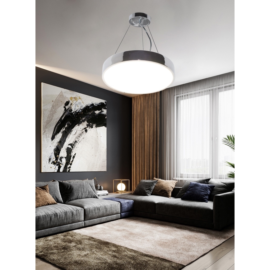 Top Light Metal 40CRZ RC - LED Dimmable chandelier on a string METAL LED/51W/230V shiny chrome + remote control