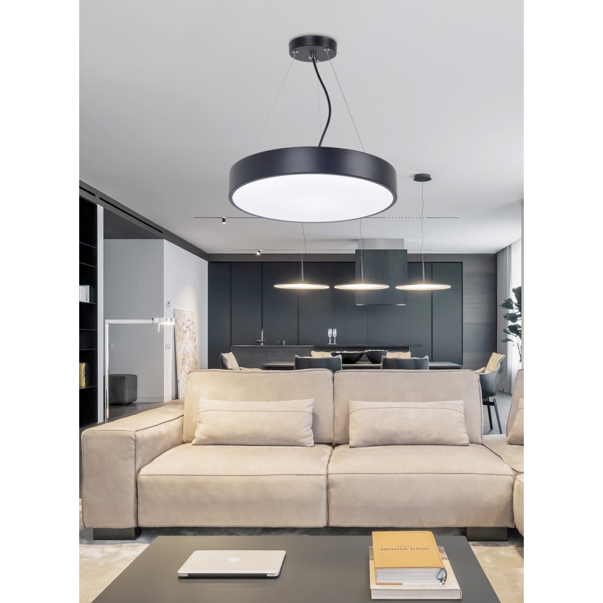 Top Light Metal 40CZ RC - LED Dimmable chandelier on a string METAL LED/51W/230V black + remote control