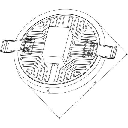 Top Light POLAR K 10 - LED Recessed ceiling light POLAR LED/10W/230V