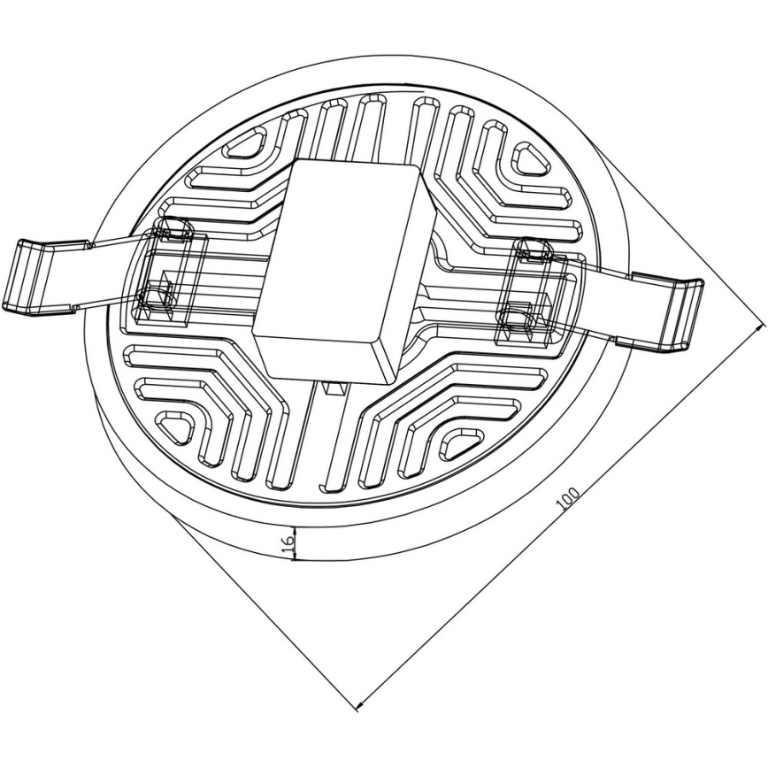 Top Light POLAR K 10 - LED Recessed ceiling light POLAR LED/10W/230V