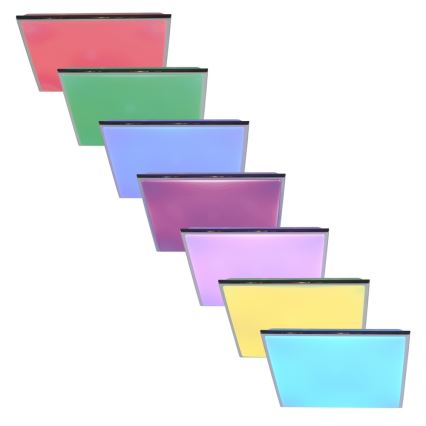 Top Light Silver H MAX SMART - LED RGB Dimmable ceiling light SILVER LED/60W/230V Tuya + remote control