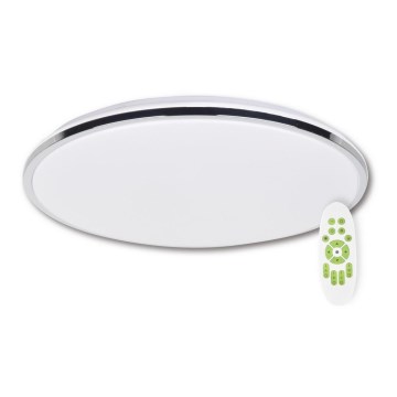Top Light Silver KXL RC - LED Dimmable ceiling light SILVER LED/51W/230V + remote control