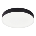 Top Light - SPIRIT LED Bathroom Ceiling Light, 24W/230V, Selectable 3000/4000/6500K, IP44, Ø 30 cm, Black