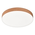 Top Light - SPIRIT LED Bathroom Ceiling Light, 24W, 230V, Selectable 3000/4000/6500K, IP44, Ø 30 cm, Brown