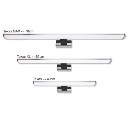 Top Light TEXAS XL - LED Bathroom mirror lighting TEXAS LED/12W/230V IP44