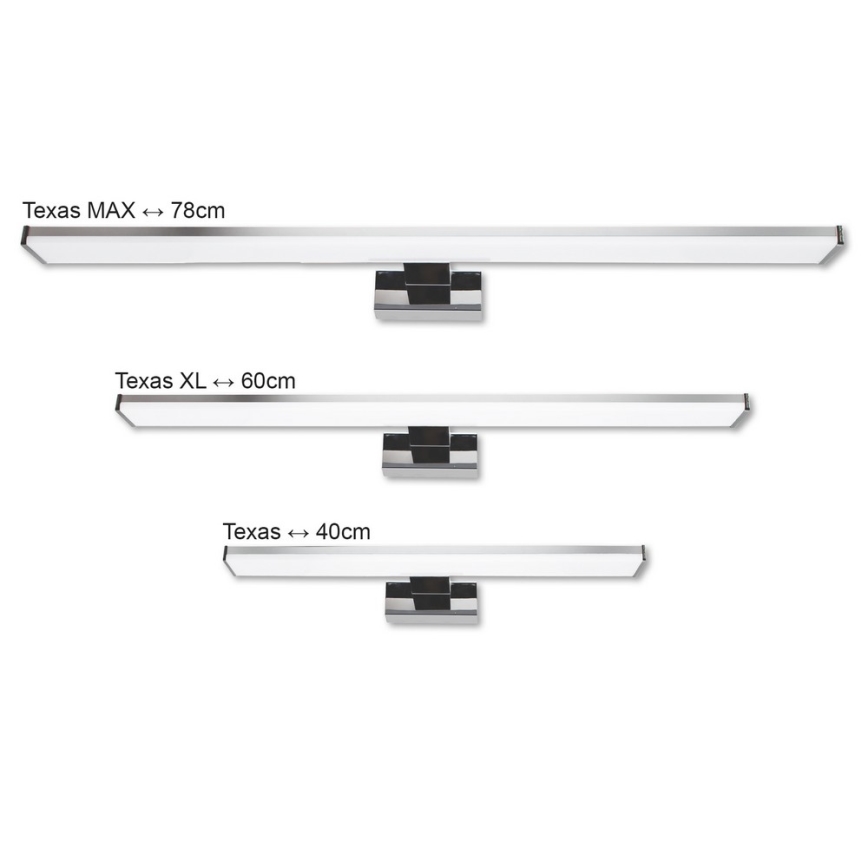 Top Light TEXAS XL - LED Bathroom mirror lighting TEXAS LED/12W/230V IP44