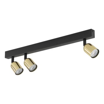 TOP Spotlight 3x GU10/10W/230V Black/Gold