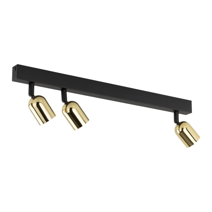 TOP Spotlight 3x GU10/10W/230V Black/Gold