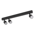 TOP Spotlight 3xGU10/10W/230V Black
