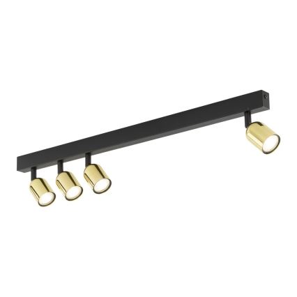 TOP Spotlight 4xGU10/10W/230V Black/Gold