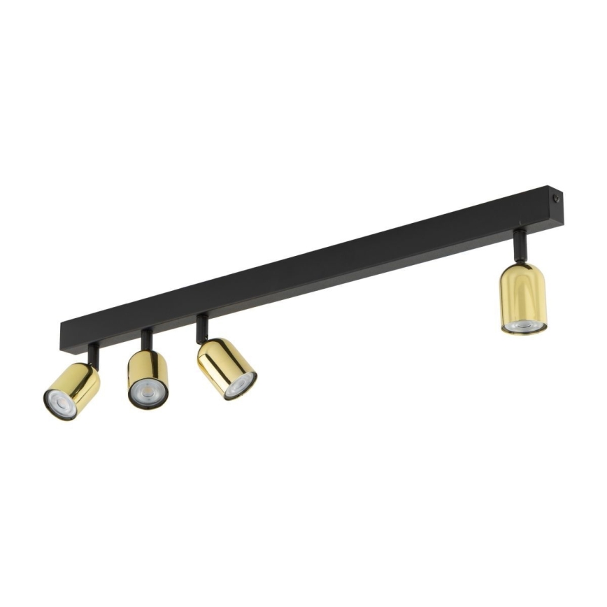 TOP Spotlight 4xGU10/10W/230V Black/Gold