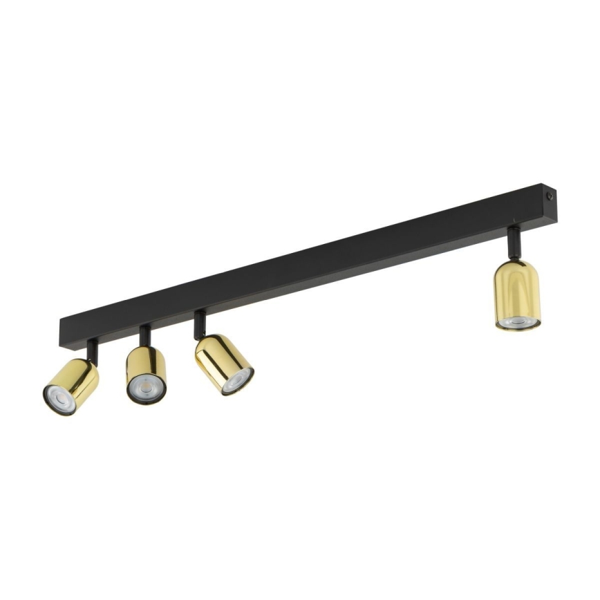 TOP Spotlight 4xGU10/10W/230V Black/Gold
