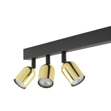 TOP Spotlight 4xGU10/10W/230V Black/Gold