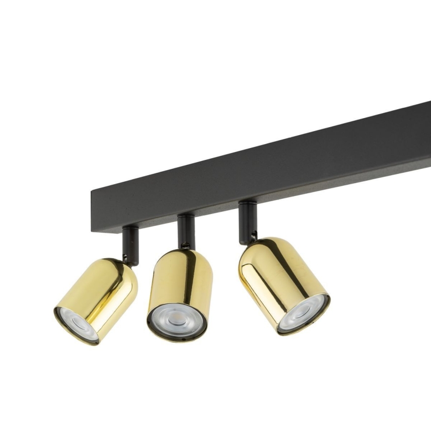 TOP Spotlight 4xGU10/10W/230V Black/Gold