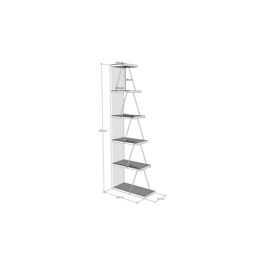 TOR White Bookcase