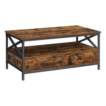 TOREN Coffee Table — Brown/Black
