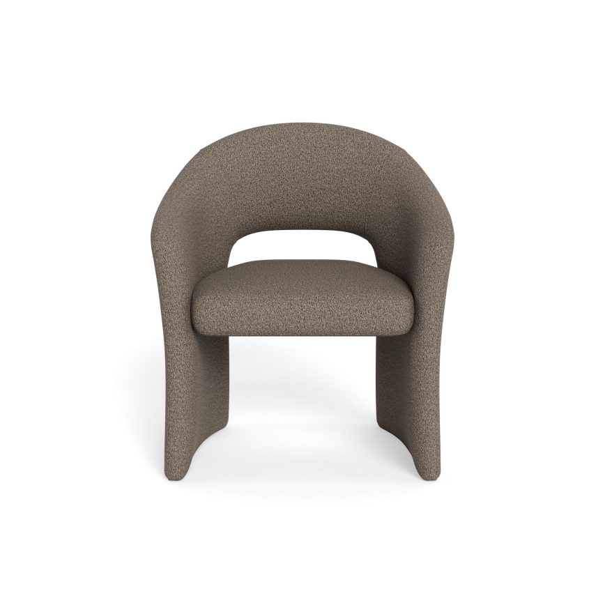 TORI Taupe Dining Chair with Armrests