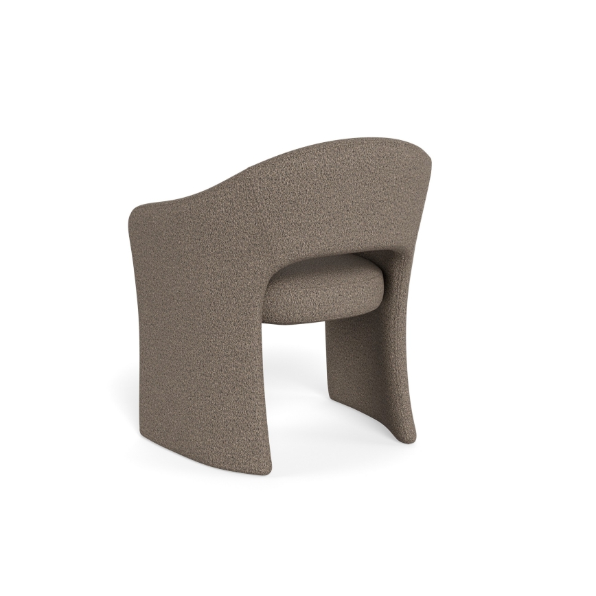 TORI Taupe Dining Chair with Armrests