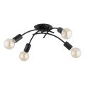 TORIZO Flush-mount ceiling light 4xE27/15W/230V Black