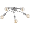 TORIZO Flush-mount chandelier 5xE27/15W/230V polished chrome