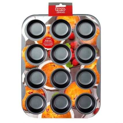 TORO Black Muffin Pan