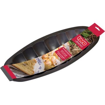 TORO Braided Christmas Loaf Mold, Black