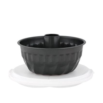 TORO Bundt Pan with Tray and Lid – Black