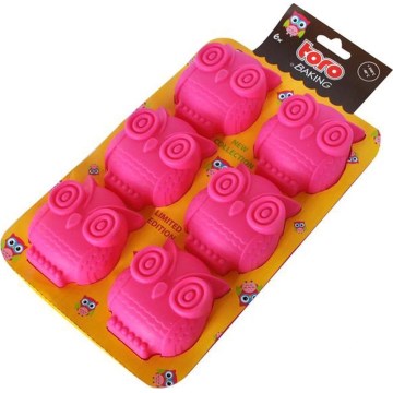 TORO Silicone Muffin Mold, Pink
