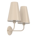 TORTOLA wall light 2xE14/15W/230V beige