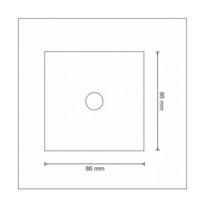 Touch switch 1-pole SMART 800W/230V white Wi-Fi Tuya