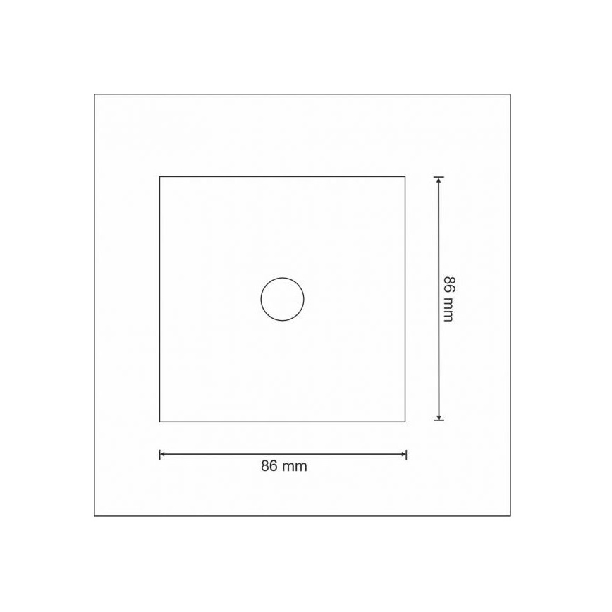 Touch switch 1-pole SMART 800W/230V white Wi-Fi Tuya