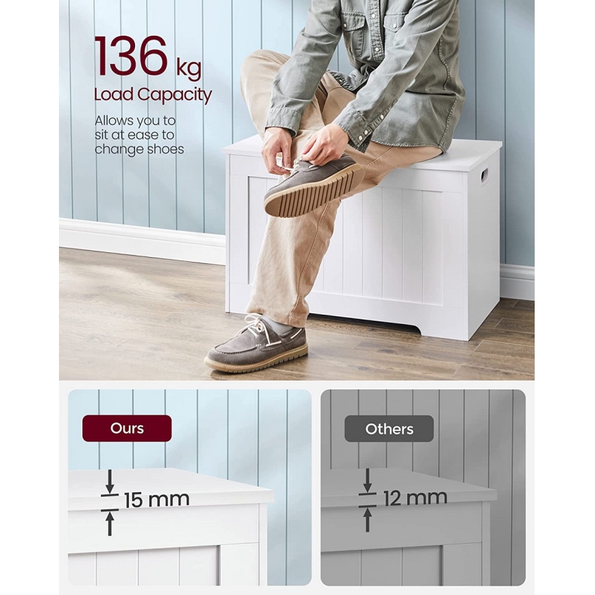 TOVIAN White Shoe Cabinet