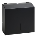 Towel dispenser 28 x 24.5 cm, stainless steel/black