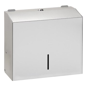 Towel Dispenser 28 x 24.5 cm, Stainless Steel/Silver