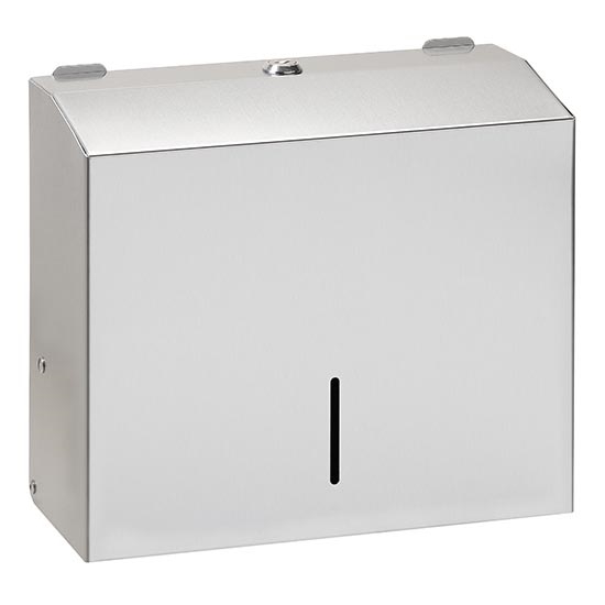 Towel Dispenser 28 x 24.5 cm, Stainless Steel/Silver