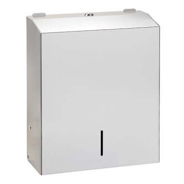 Towel dispenser 28x35 cm stainless steel/silver