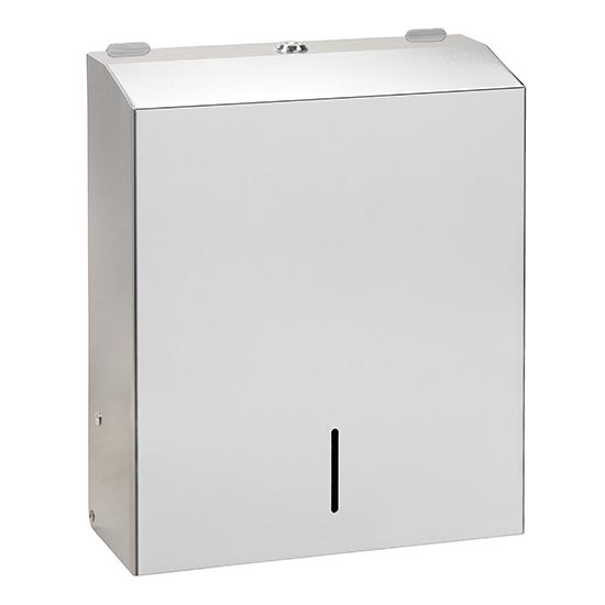 Towel dispenser 28x35 cm stainless steel/silver