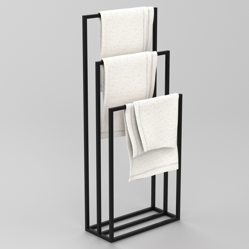 Towel holder 105x45 cm black