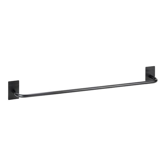 Towel holder 64.5 x 7.2 cm, stainless steel/black