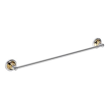Towel holder 66.5 x 6.5 cm, Silver/Gold