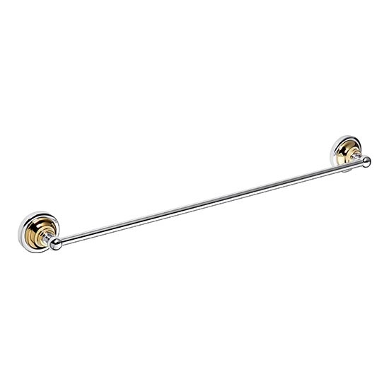Towel holder 66.5 x 6.5 cm, Silver/Gold