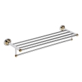 Towel holder 66,5x12 cm Silver/Gold