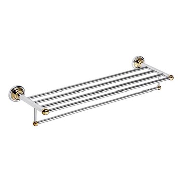 Towel holder 66,5x12 cm Silver/Gold