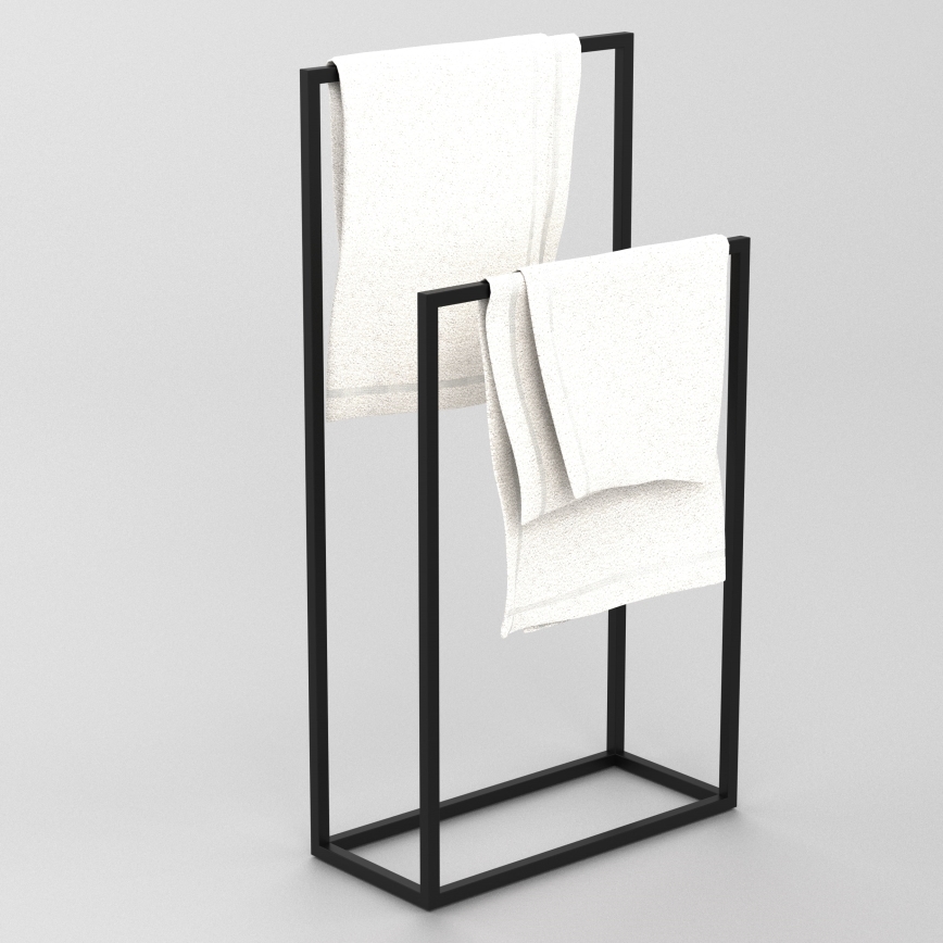 Towel holder 85x45 cm black