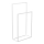 Towel holder 85x45 cm white