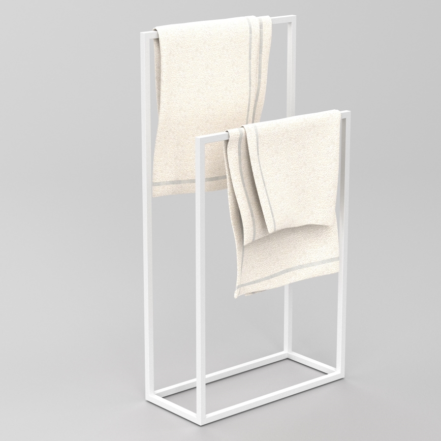 Towel holder 85x45 cm white