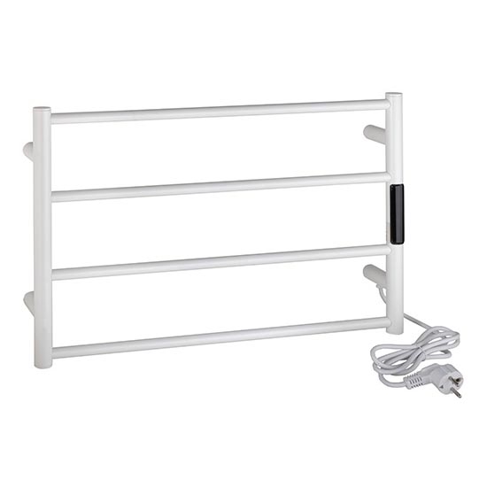 Towel rack 56 x 37 cm, stainless steel/white